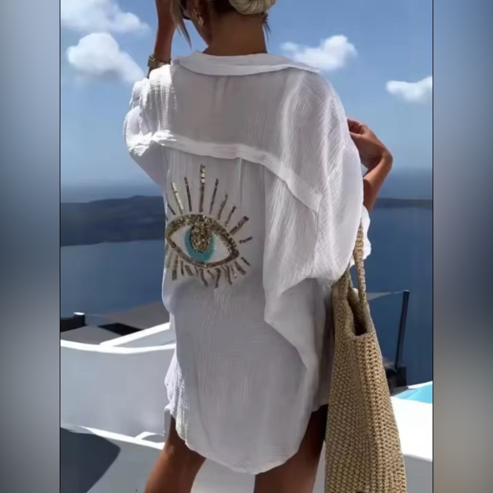 New Arrivals! Last One Beautiful Evil Eye Blouse